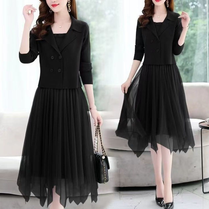 Ladies Elegant tulle dress with matching blazer Lune London