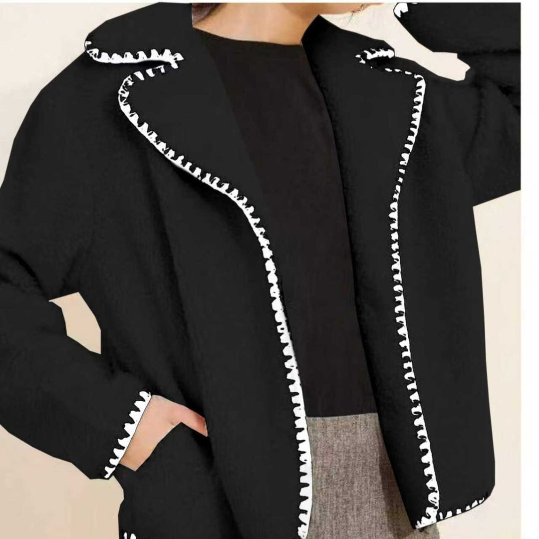 Women's transition jacket with contrasting stitching details Lune London