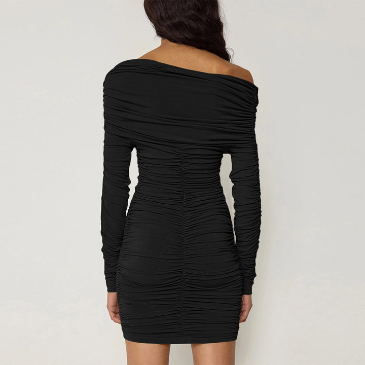 Women's Off-Shoulder Mini Dress with Delicate Ruffle Details Lune London
