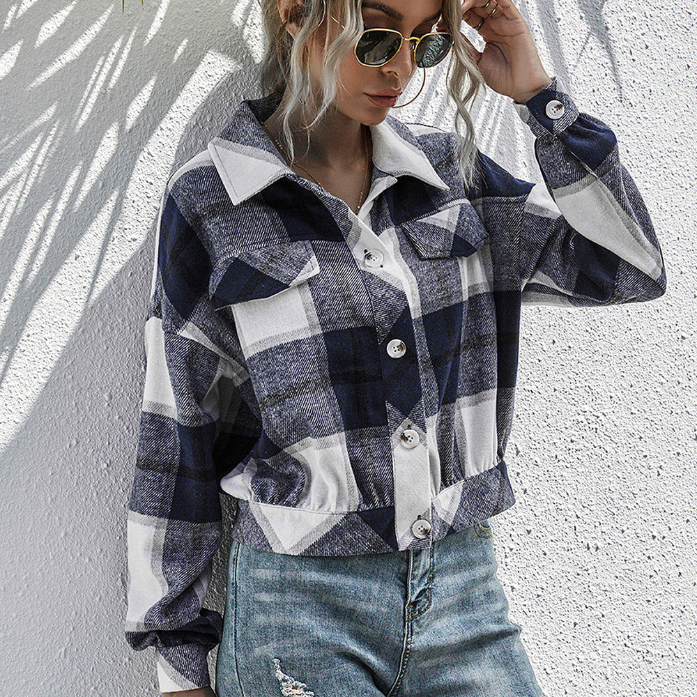 Lune London Plaid Casual Flannel Jacket for Women