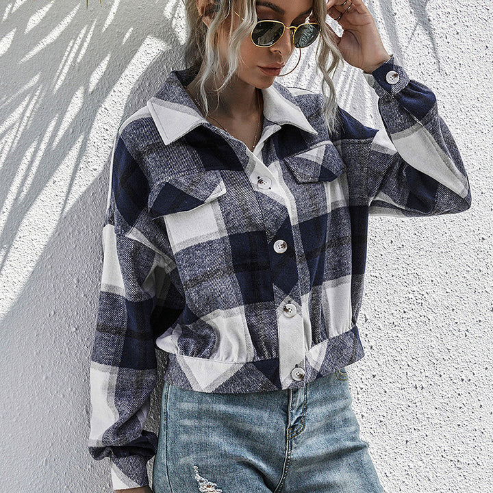 Lune London Plaid Casual Flannel Jacket for Women