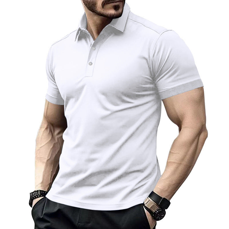 Men's high-quality short-sleeve polo with breathable technology and modern cut Lune London