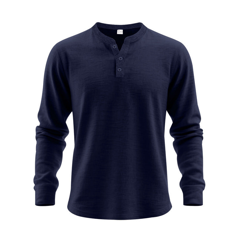 Men's long sleeve shirt with button placket Lune London