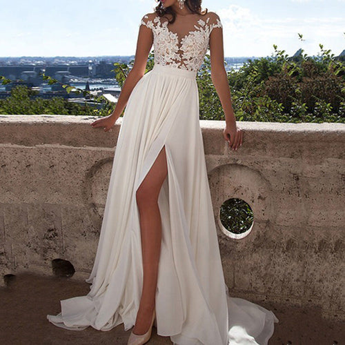 Lune London | Lace-Slit-Evening Dress