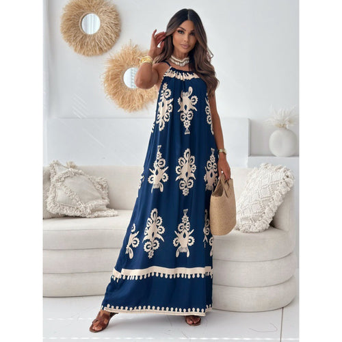 Boho halter neck maxi dress for women Chic and Style