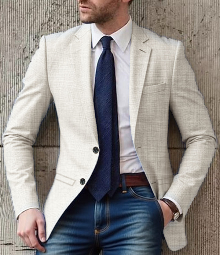 Business blazer for men tailored with a fine texture and elegant details Lune London