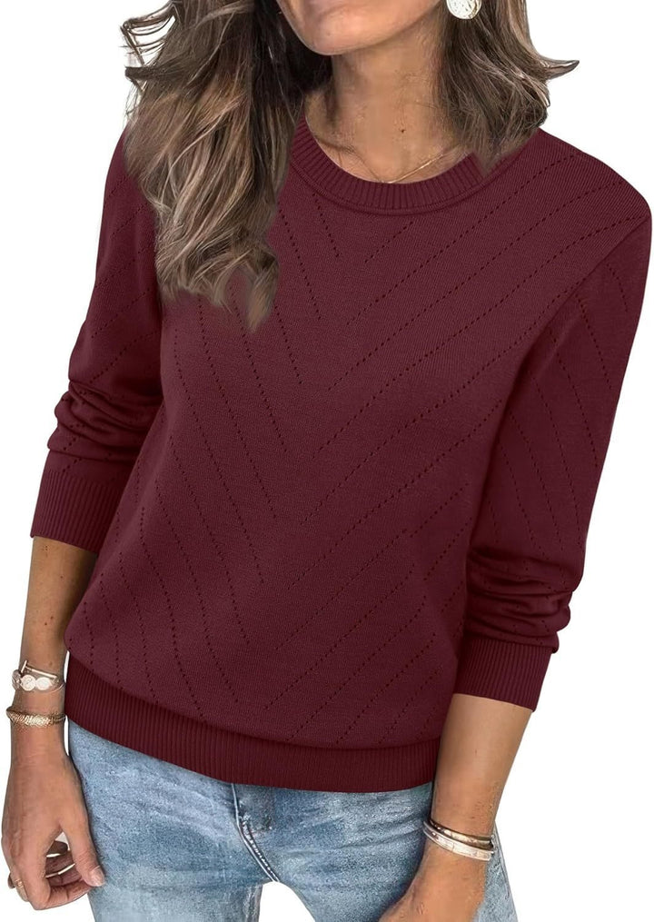 Ladies Fashion Sweater with structured zigzag pattern and relaxed fit Lune London