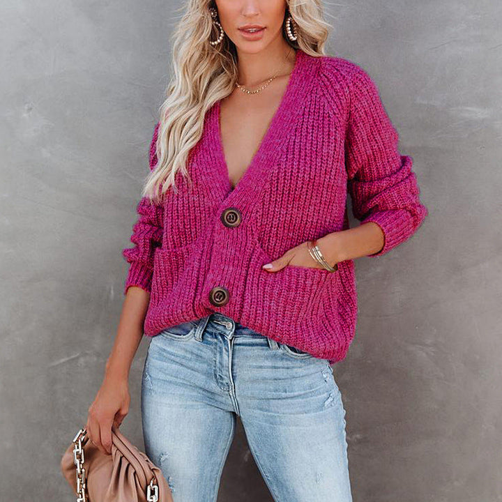 Lune London | Women's cardigan in a casual cut with practical pockets