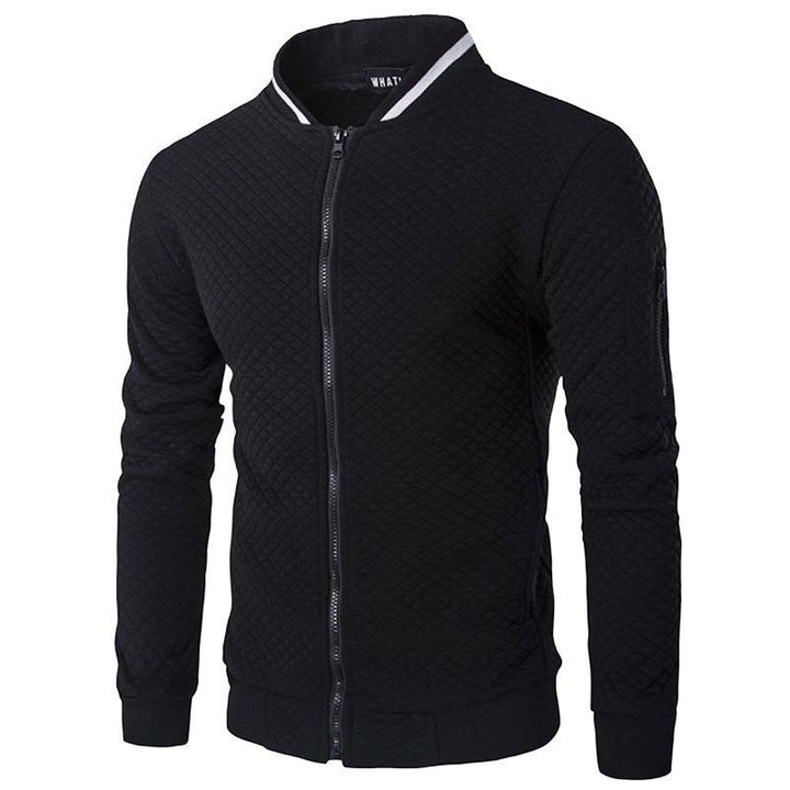 Elegant quilted jacket for men with full zip and structured design Lune London