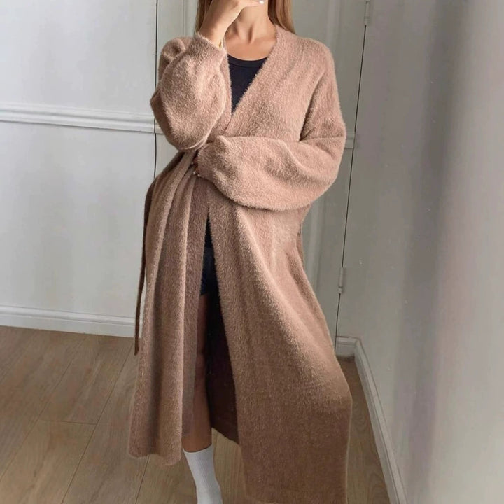 Ladies Elegant Long Gilet Lune London
