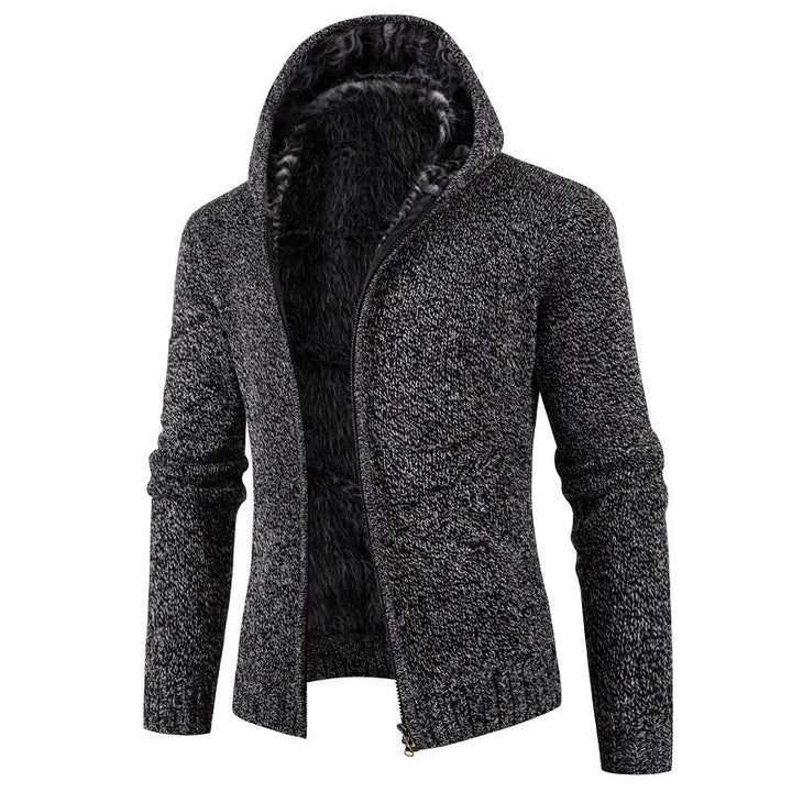 Men's Cardigan with Hood and Soft Inner Lining Lune London