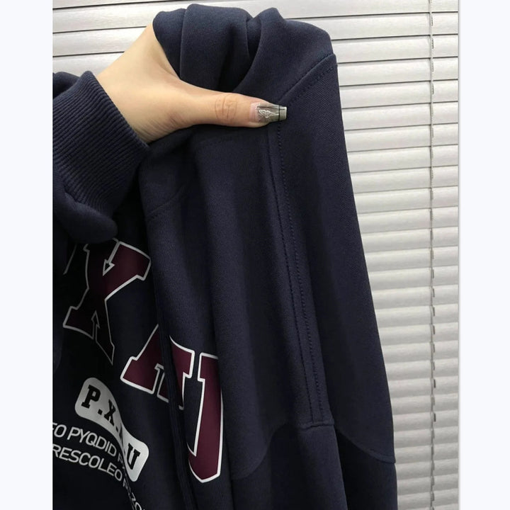 Sweat à capuche pour femme avec motif de slogan inspirant Chic & Stil