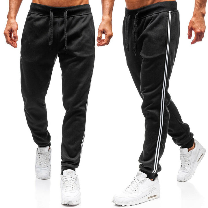 Men Casual Sports Pants with Side Stripes Lune London