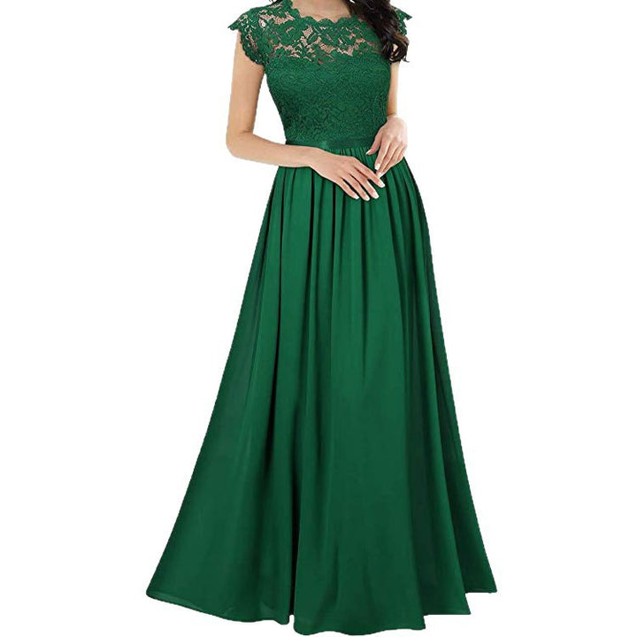 A-line Lace Sleeve Evening Dress for Women Chic and Stylish