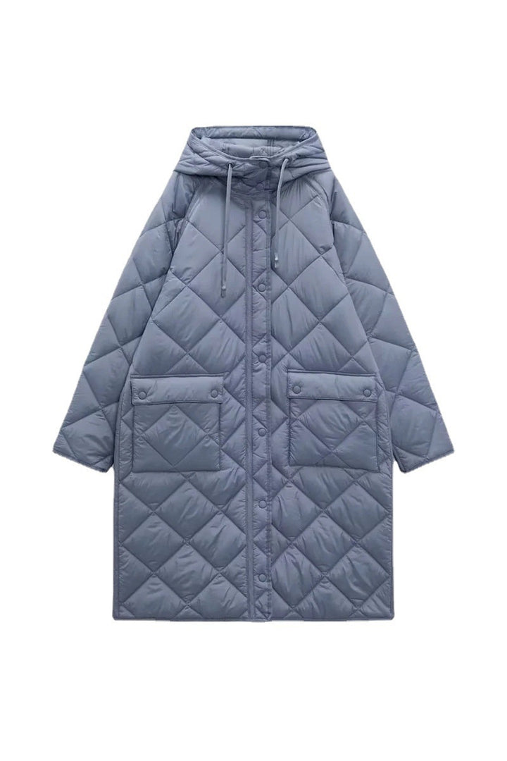Women’s quilted transitional jacket with hood and practical pockets Lune London 1759483144