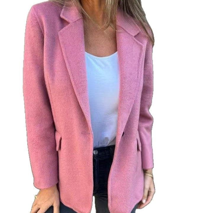 Veste blazer élégante pour femmes en matériau doux Lune London