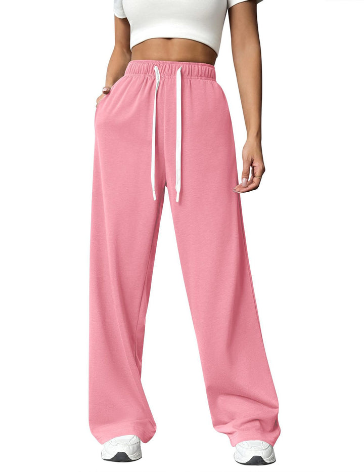Women Comfortable Loose-Fitting Leisure Pants with Elastic Waist Chic & Stil