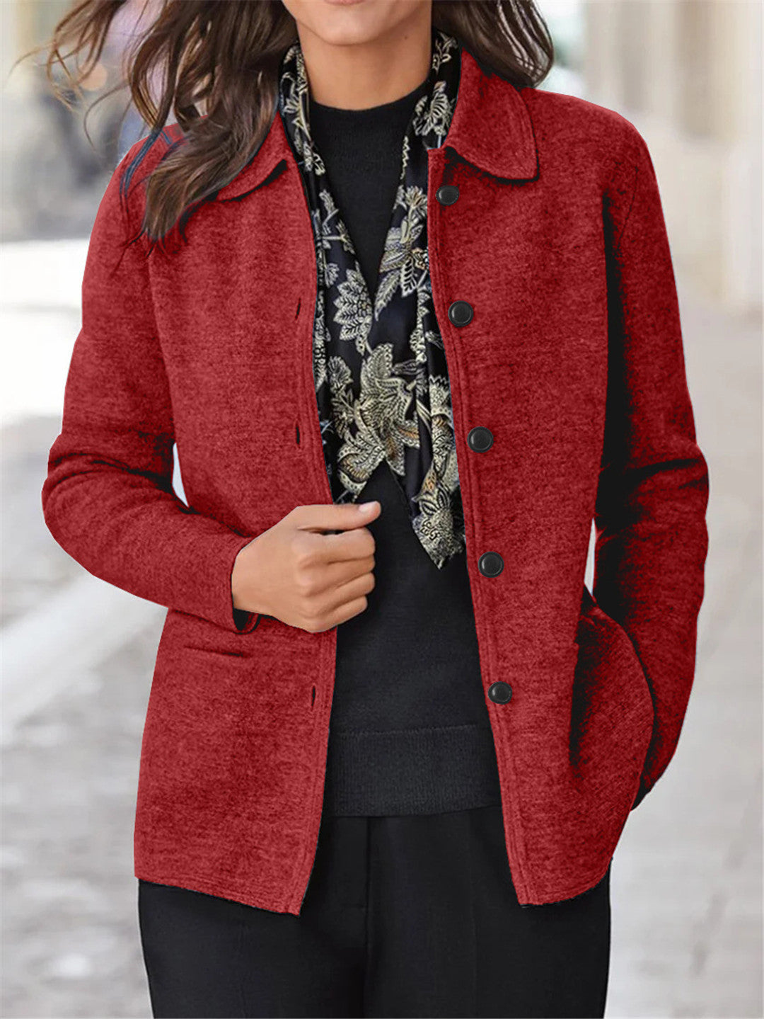 Ladies Elegant and cozy knitted jacket Lune London