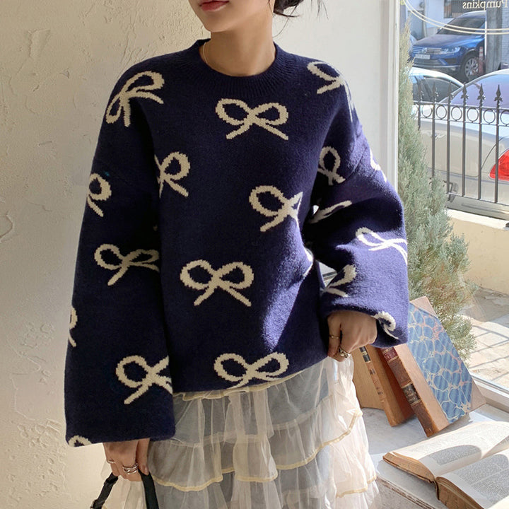 Lune London casual fit patterned sweater for women