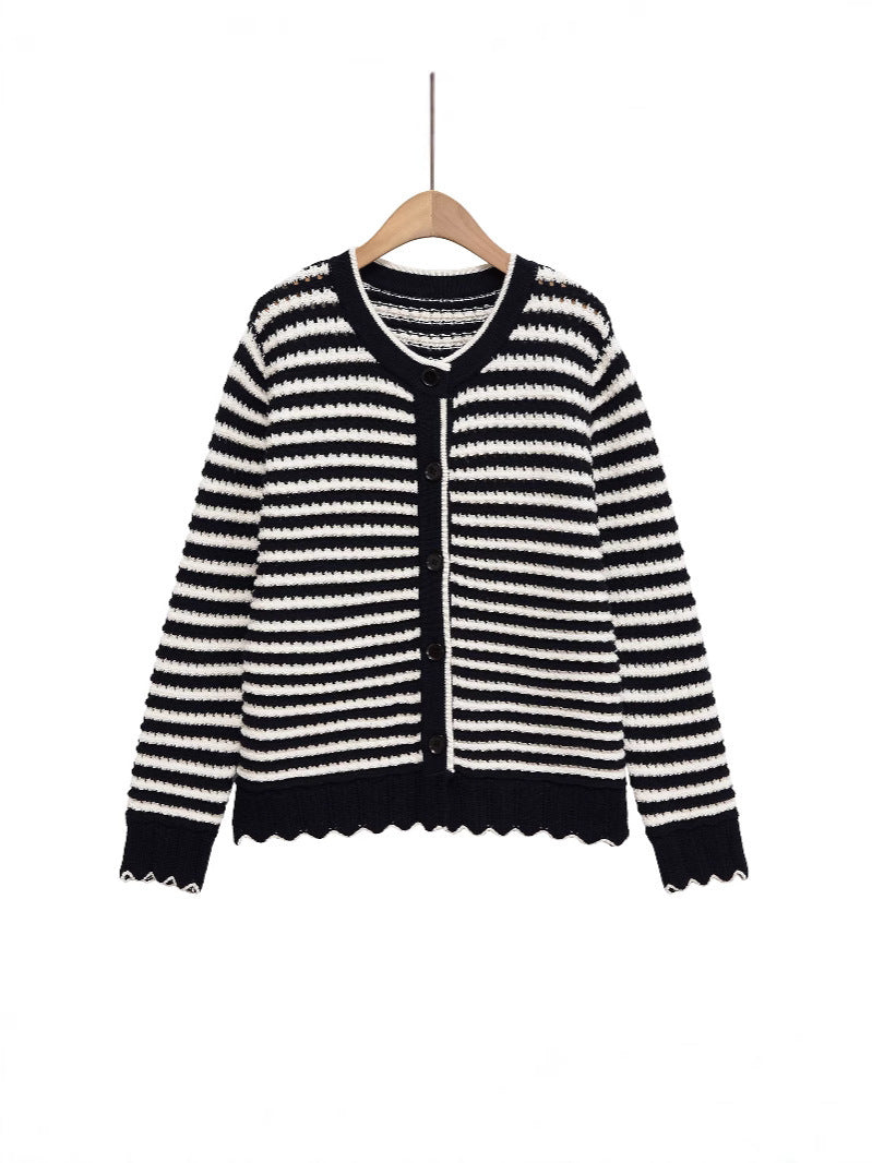 Femme gilet rayé Chic und Stil