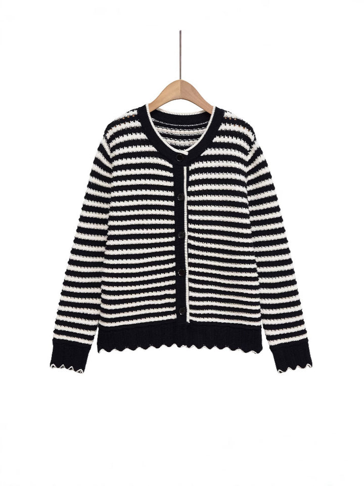 Femme gilet rayé Chic und Stil