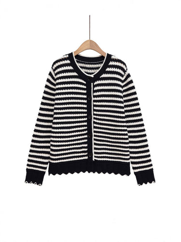 Femme gilet rayé Chic und Stil