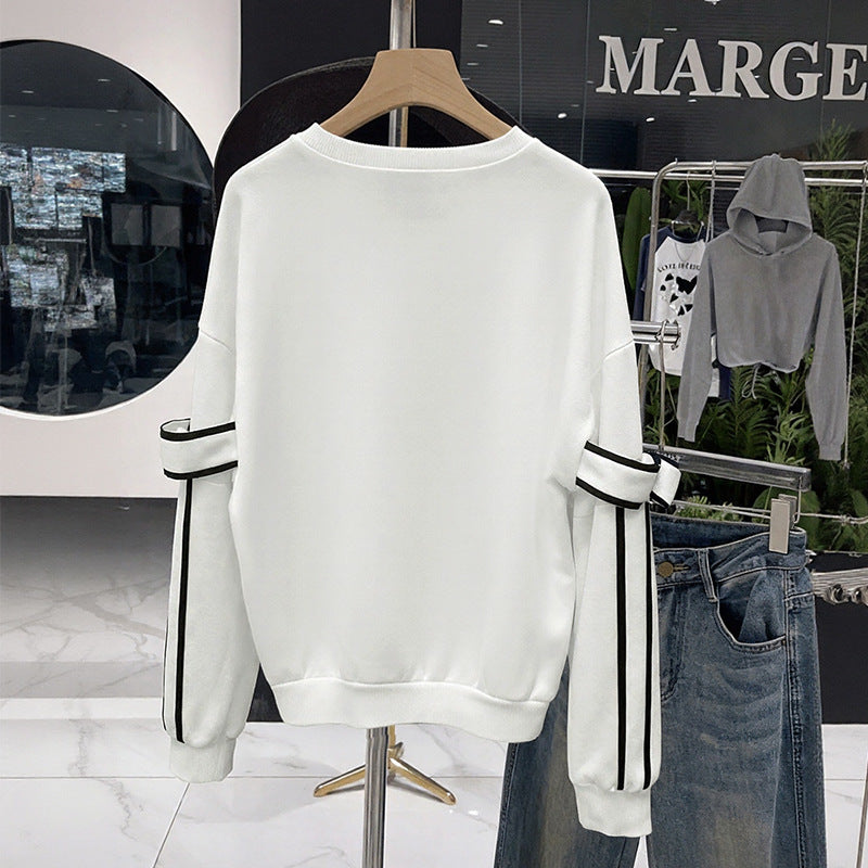 Elegant sweatshirt for women with bow sleeves Lune London