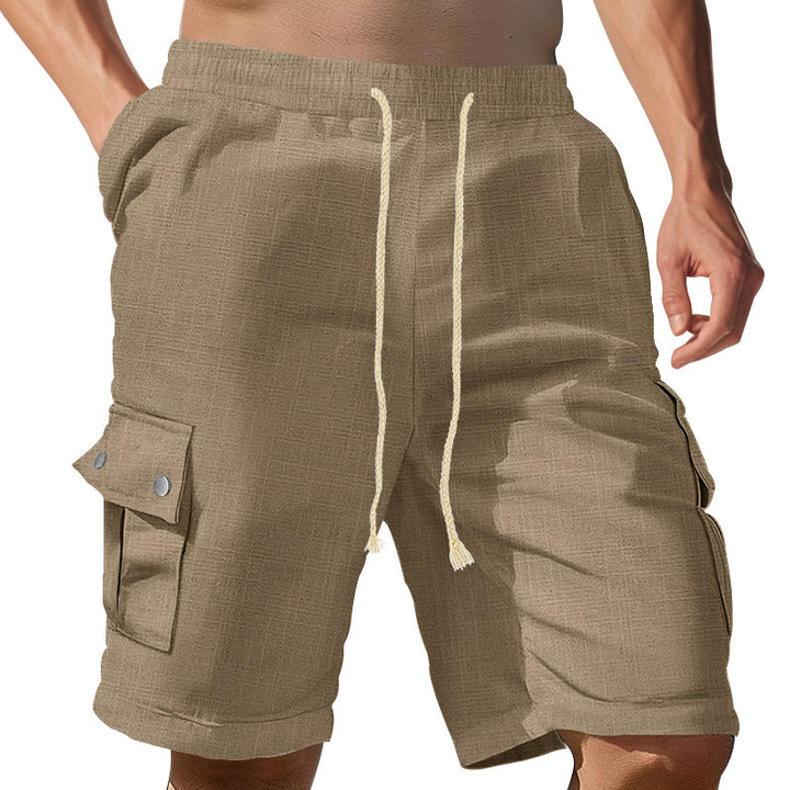 Casual cargo shorts for men with elastic waist and practical pockets Lune London