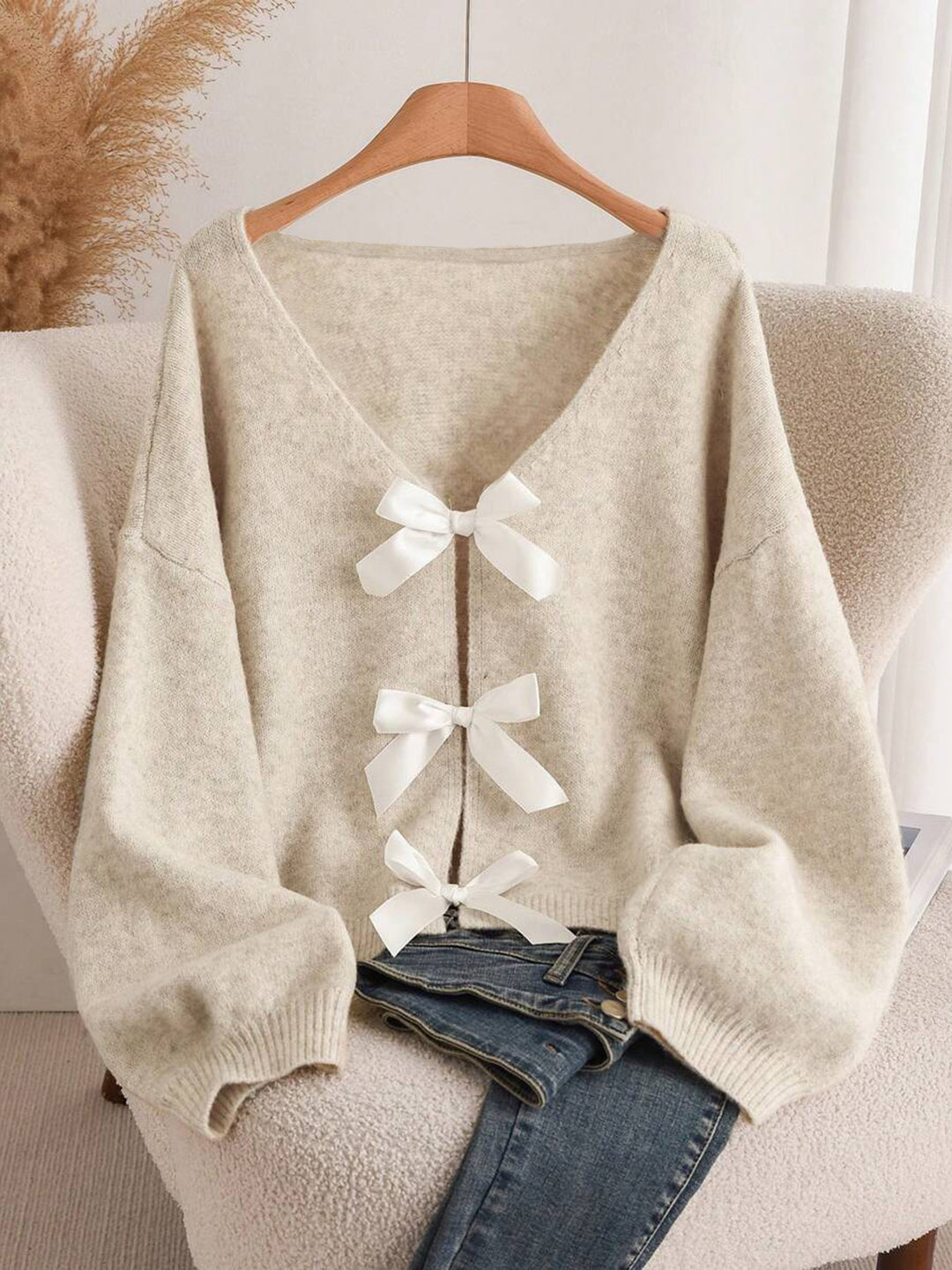 Ladies Chic V Neck Sweater