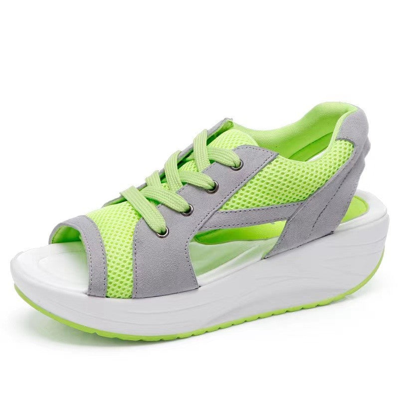 Lune London mesh platform sandals for women