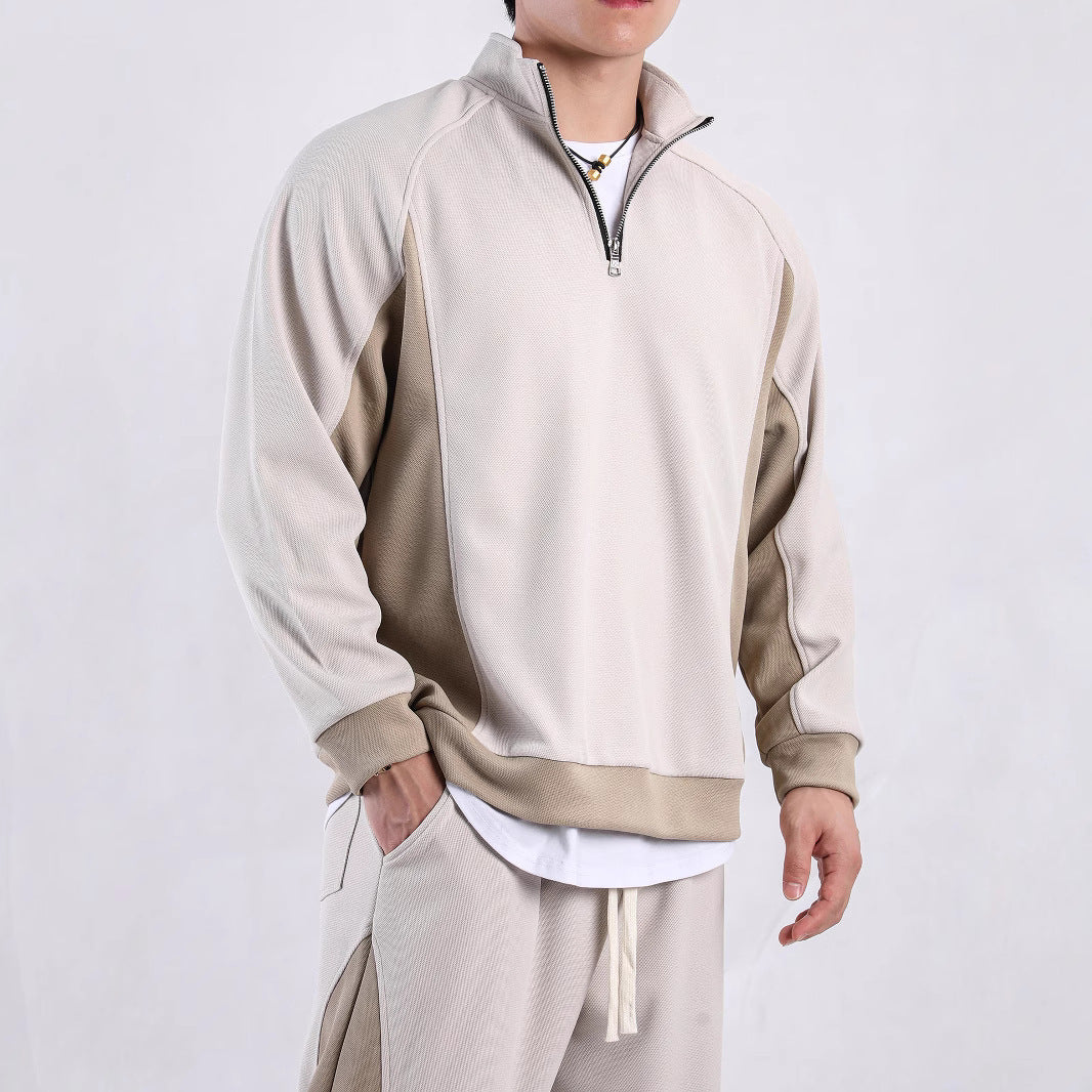 Functional pull for men with half-zip and breathable inserts Lune London