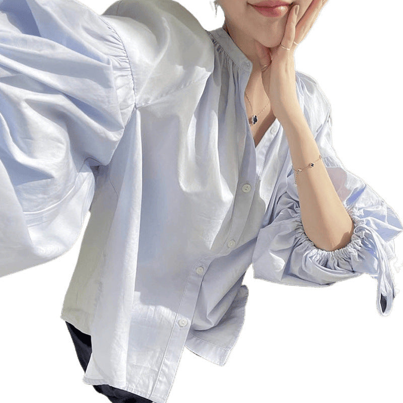 Women Puff Sleeve Blouse Statement Lune London