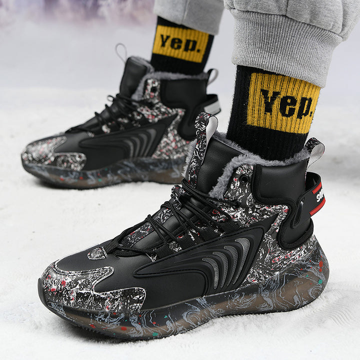 High-top sneakers for women with insulated inner lining and non-slip sole Lune London