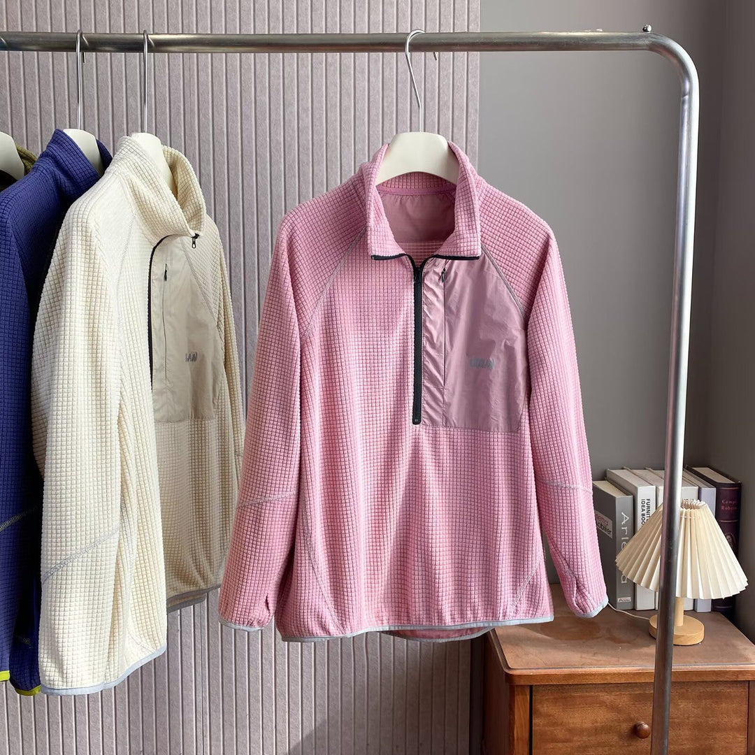 Pull en polaire fonctionnelle pour femmes avec zip court à l'avant Chic & Stil