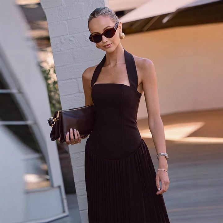 Robe maxi élégante pour femmes avec design de bride chic Chic & Stil