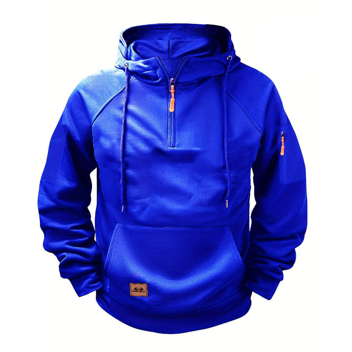 Men's sporty hoodie with practical zipper Lune London