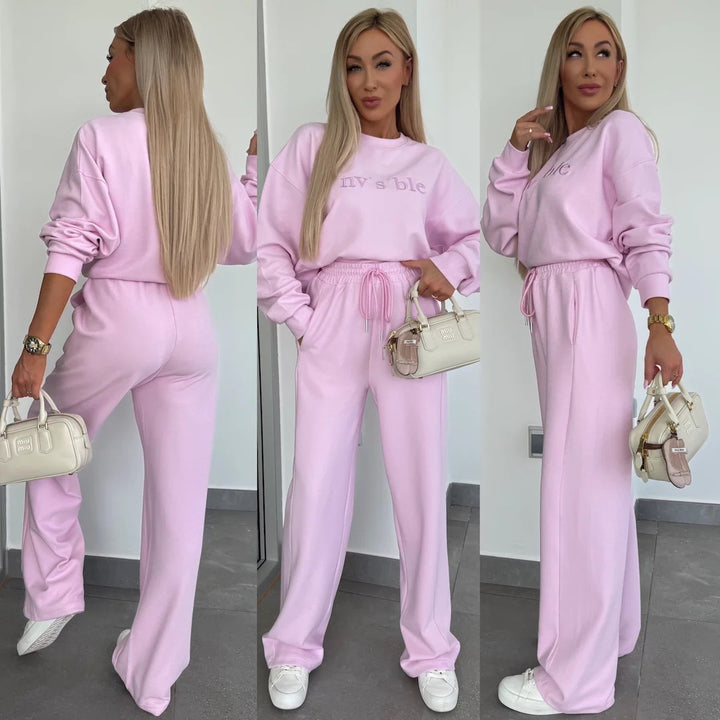 Women Casual Fit Sports Leisure Set with Drawstring Lune London