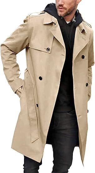 Men's Trench Coat with Classic Style Lune London