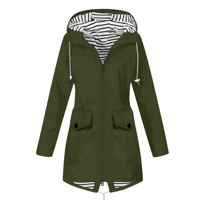Functional women's jacket with adjustable hood and practical pockets Lune London