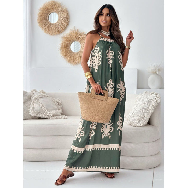 Boho halter neck maxi dress for women Chic and Style