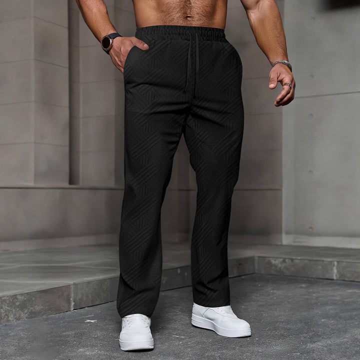 Comfortable sporty jogging pants for men with elastic waist and structured design Lune London