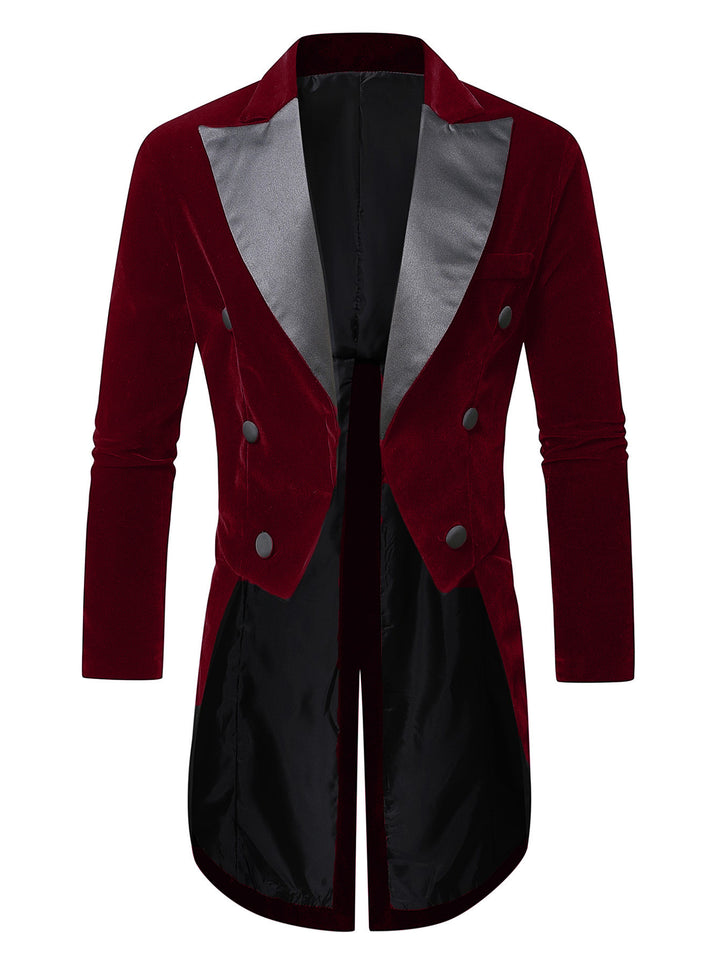 Lune London elegant double-breasted velvet jacket for men