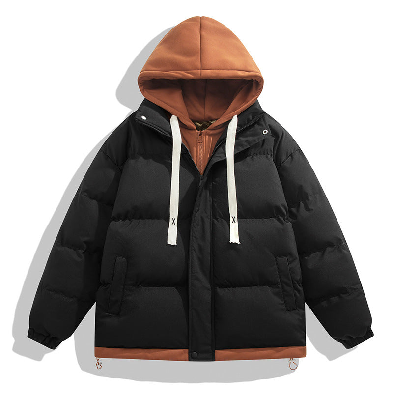 Ladies trendy puffer jacket with removable hood and practical pockets Lune London