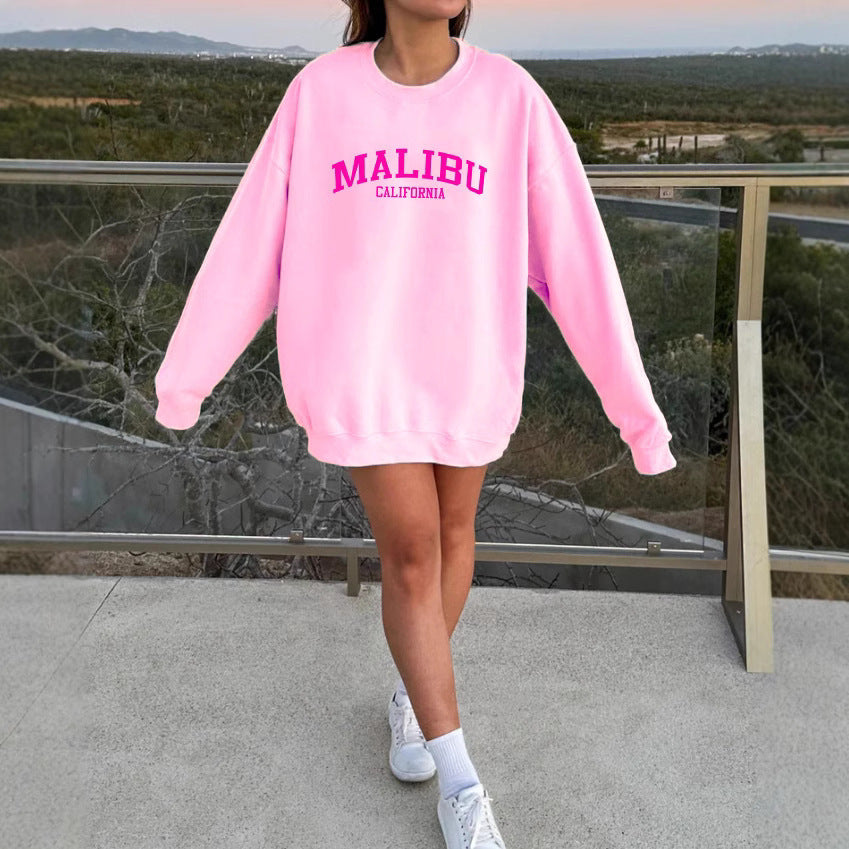 Sweatshirt femme avec logo californien décontracté et matériau doux Chic & Stil