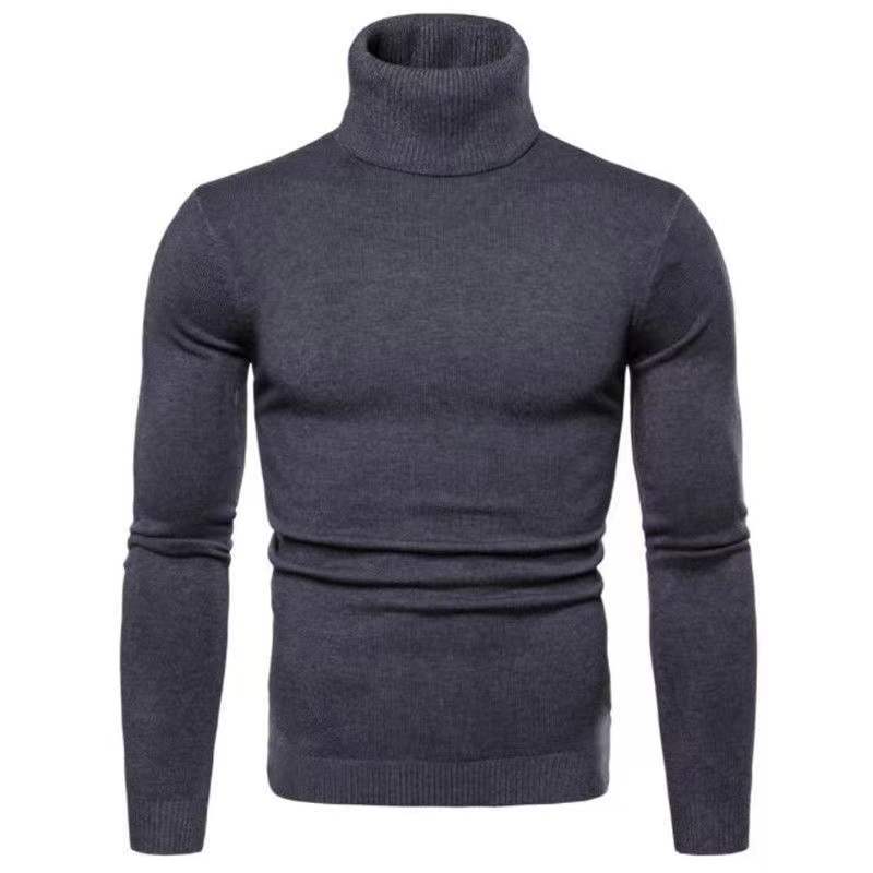 Men's slim fit fine cotton turtleneck sweater Lune London