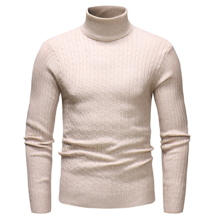 Elegant turtleneck sweater for men in fine knit Lune London