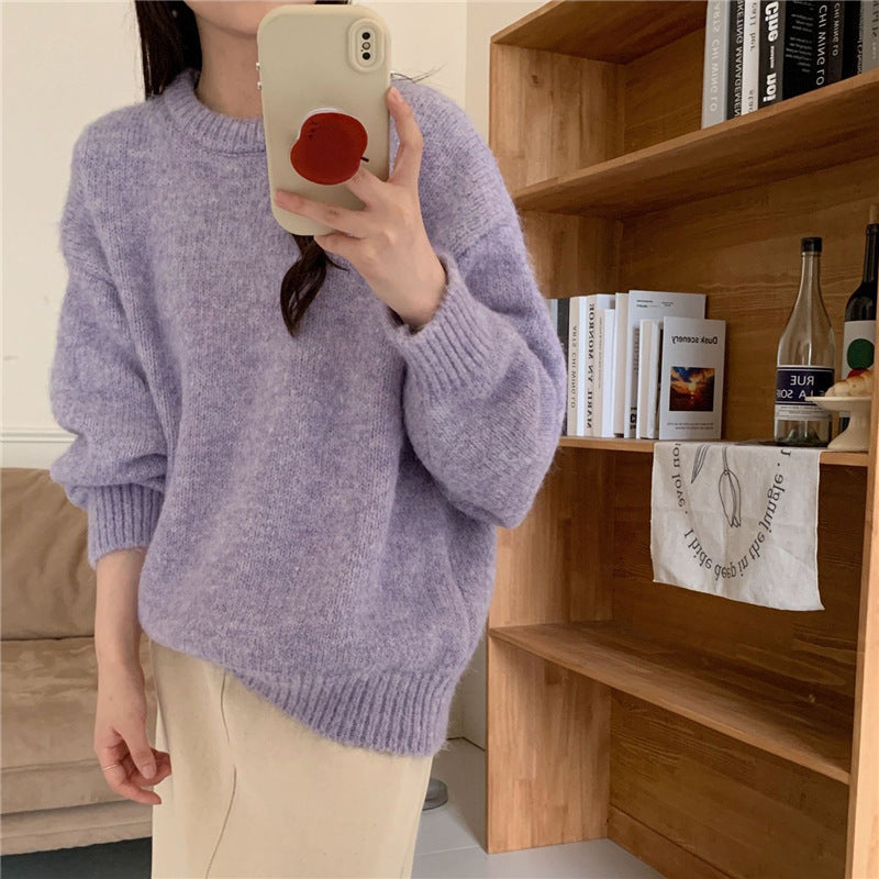 Pull surdimensionné en peluche pour femmes en tricot doux Chic & Stil