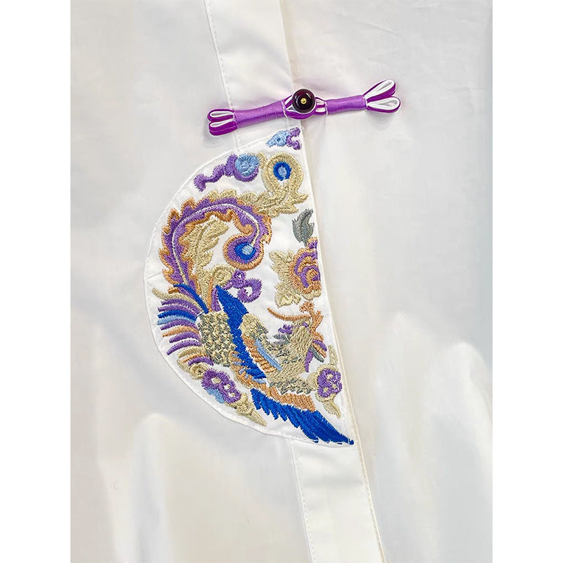 Embroidered collar shirt for women Lune London