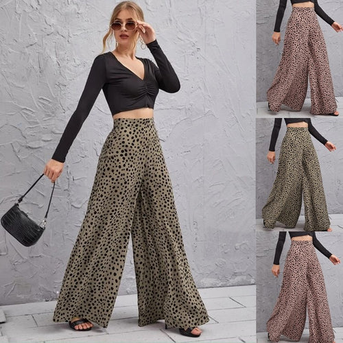 Lune London polka dot wide leg Palazzo pants for women