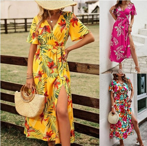 Lune London floral print maxi dress for women